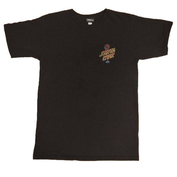 3/$20 Santa Cruz Skateboards Black Flamingo T-shirt - Picture 1 of 7